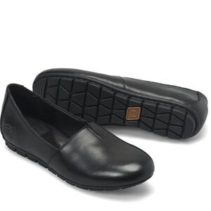 Born, Black Leather Sebra Loafers!